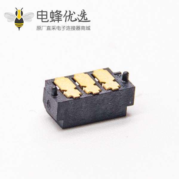 电池座2.0MM间距3芯母座连接器