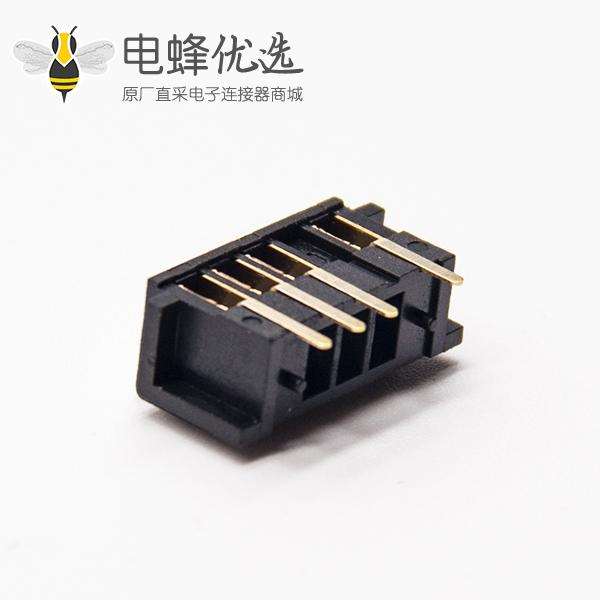 2.5mm4芯左防呆电池母座