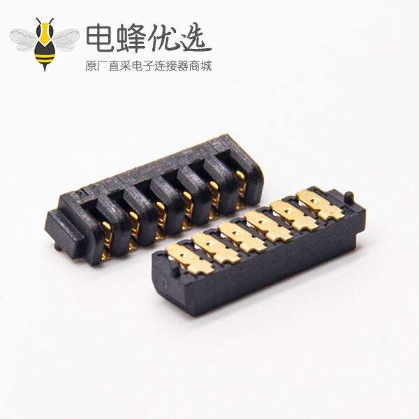 贴片电池座2.0MM间距6芯母座连接器