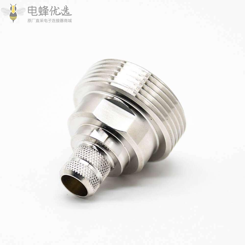 DIN型母头RF连接器DIN7-16标准50&Omega;镀镍直式焊接接线LMR400