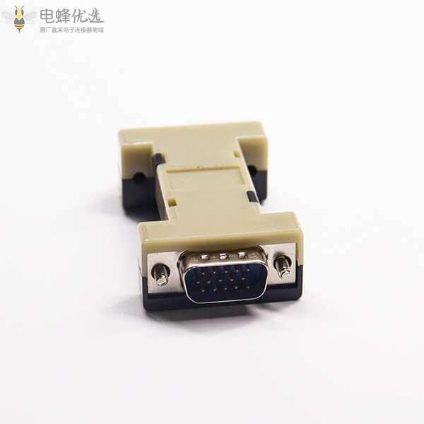 Sub-D 15针公转母三排高密度180&deg;转接头