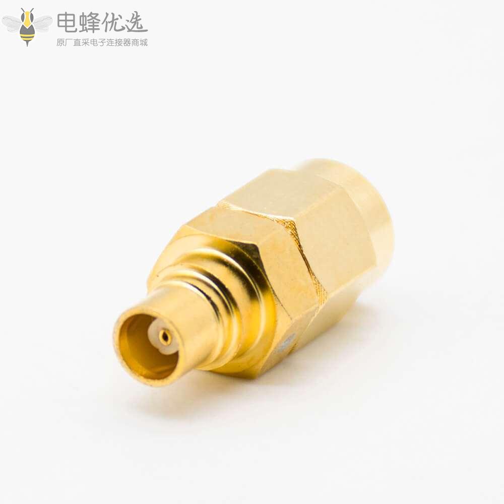 SMA转MCX转接器JK公头转母头镀金直式转接头