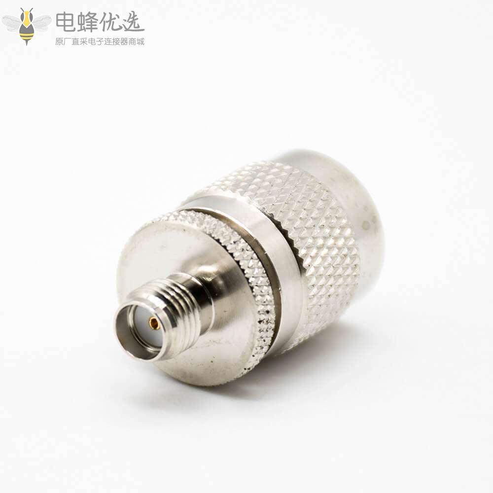 TNC转接头TNC转SMA公转母直式镀镍RF射频同轴连接器JK