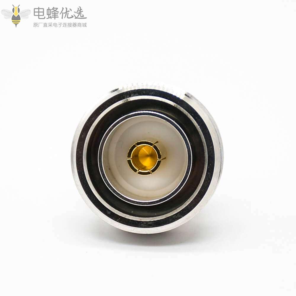 DIN型母头RF连接器DIN7-16标准50&Omega;镀镍直式焊接接线LMR400