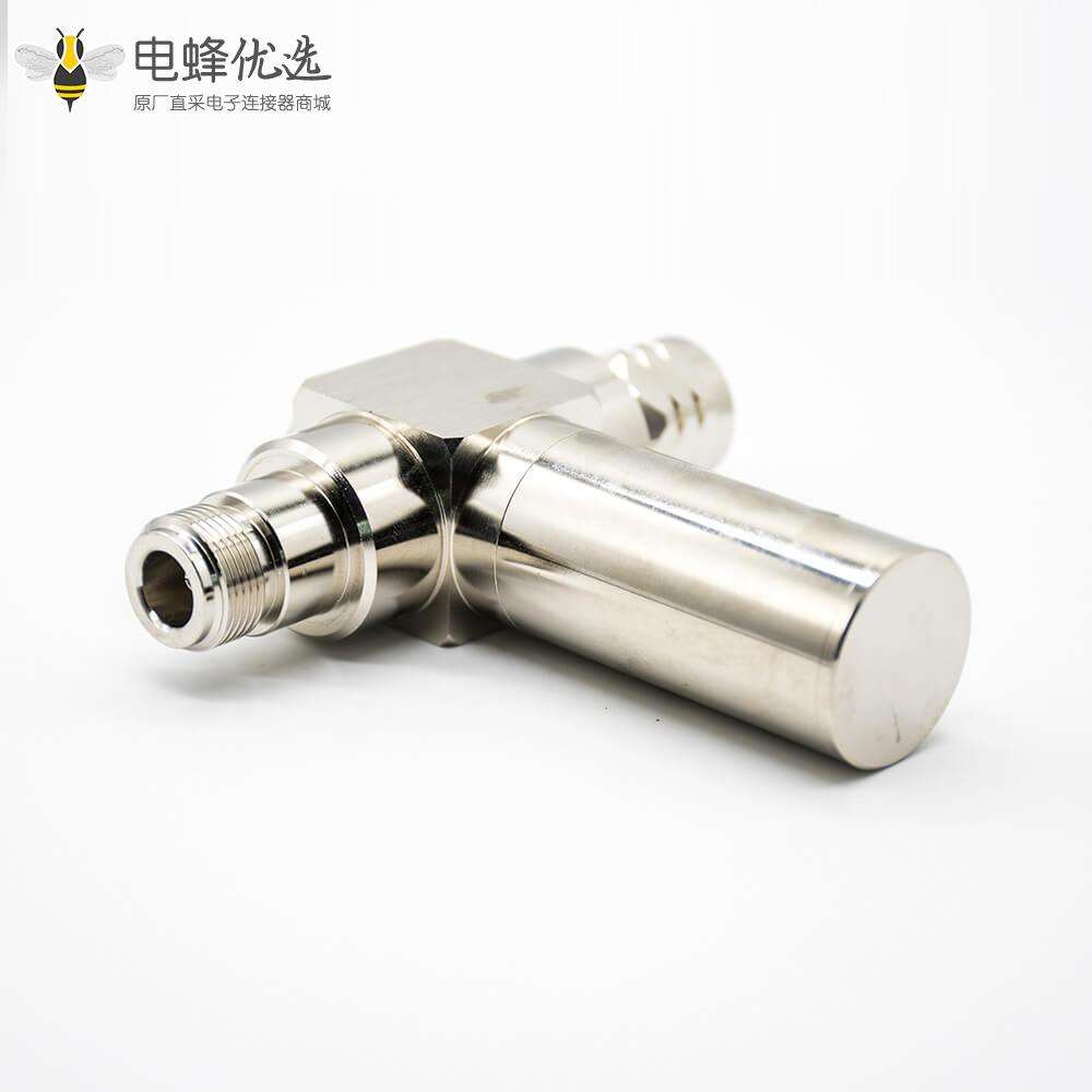 N公头转N母头转接头直式T型同轴射频避雷器