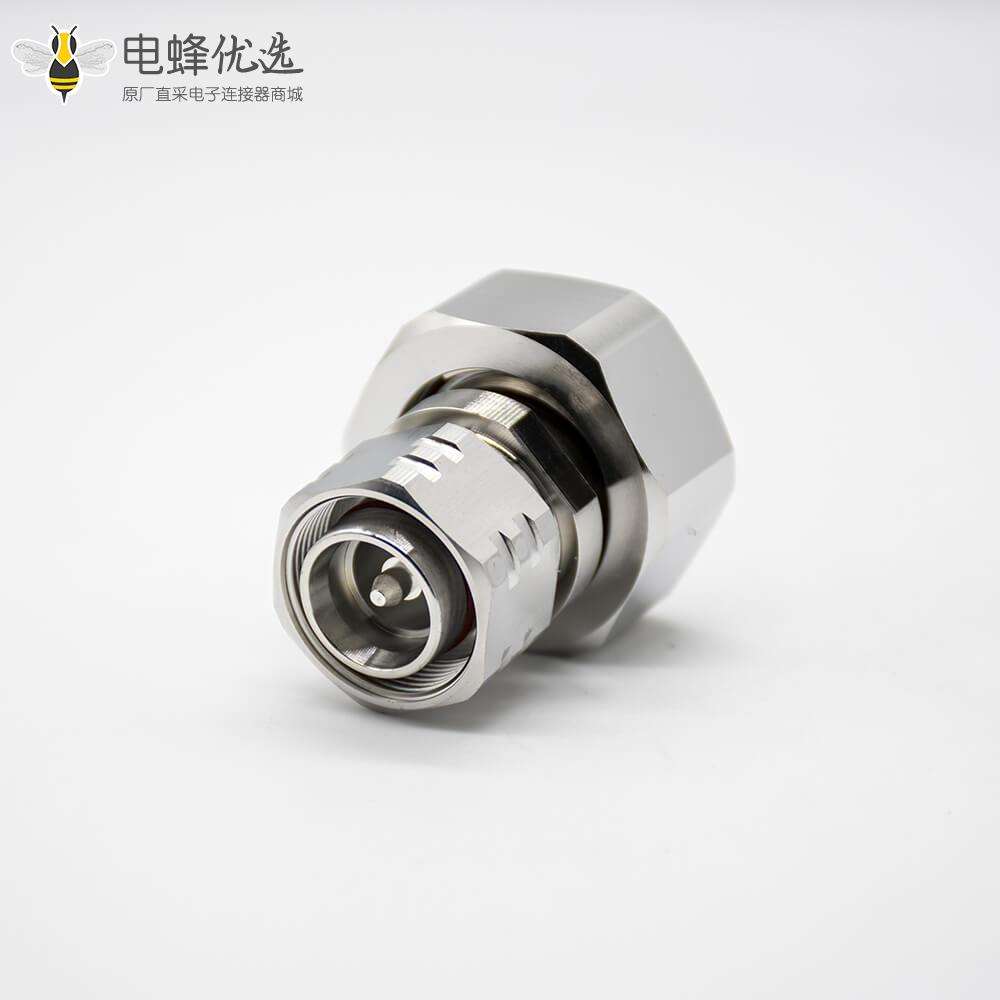 DIN公头RF转接头直式镀镍DIN7/16公转4.3/10公同轴连接器