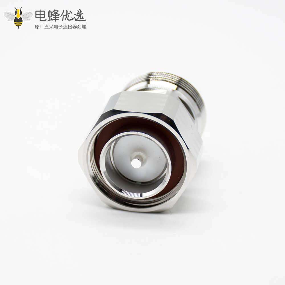 DIN接头7/16公头转母头直式同轴转接头镀镍