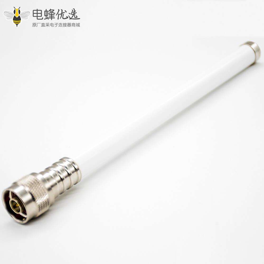 N插头2.4GHZ全向WiFi天线公头直式标准螺纹连接