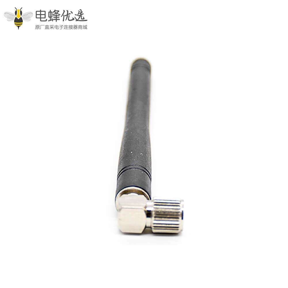 2.4ghz天线SMA弯式公头连接器螺纹连接