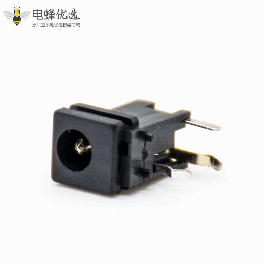 dc电源插座弯式不带屏蔽公插座DC电源连接器插孔贴片焊接