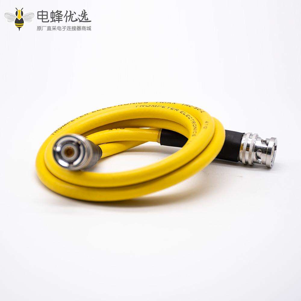 同轴线 BNC不锈钢头公头转N公头直对直微波线材