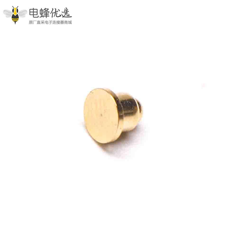 Pogo Pin电镀金异形系列侧放式单头黄铜直式连接器