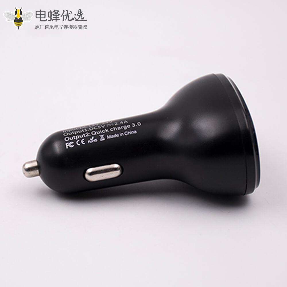 点烟器转USB3端口点烟器插头转USB TYPE-C插座