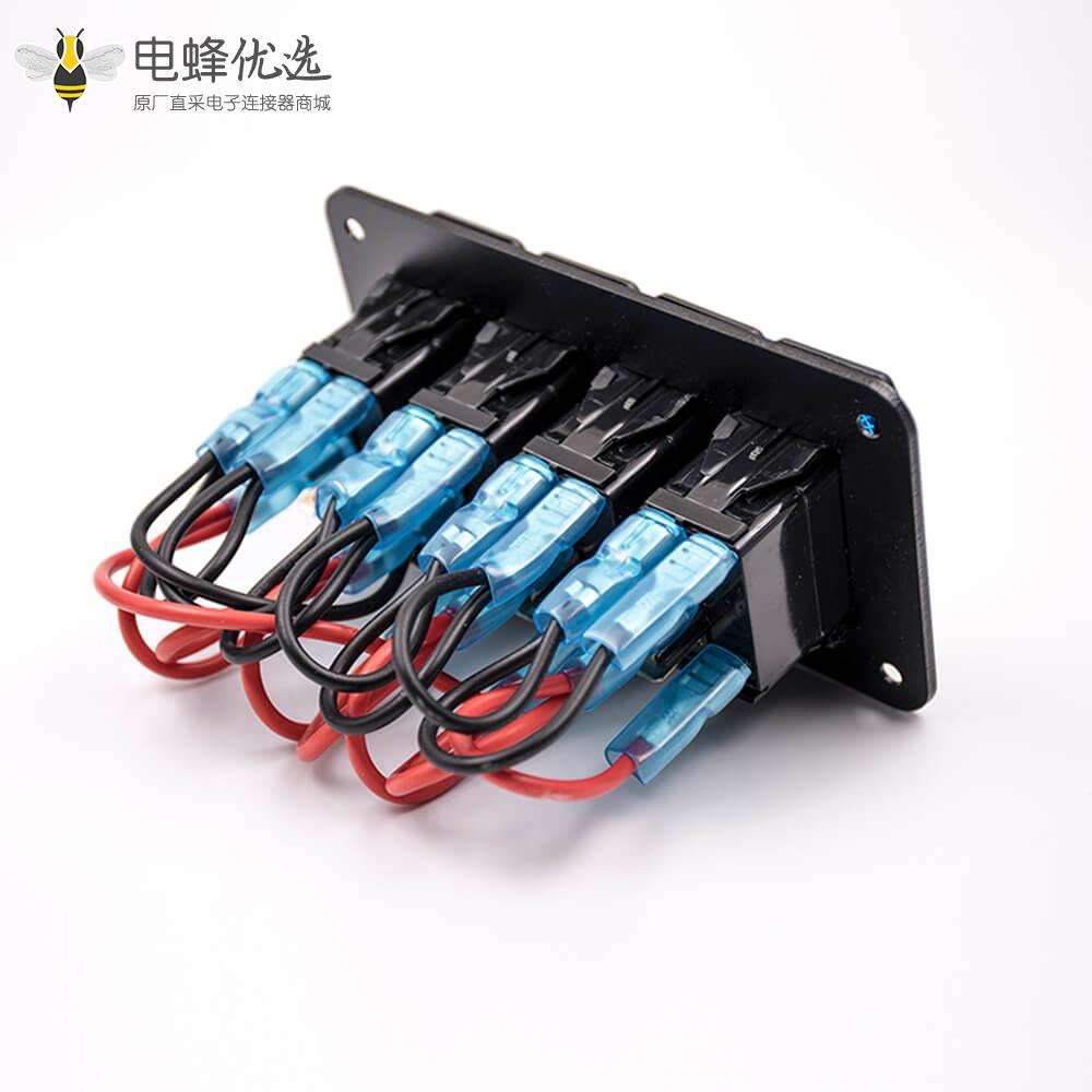 房车改装开关接线4位面板船形开关汽车改装多位组合