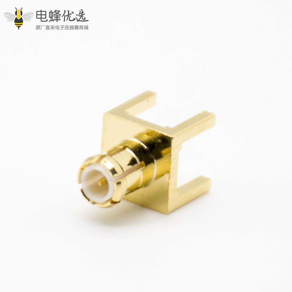MCX射频同轴连接器直式标准型公头镀金面板安装