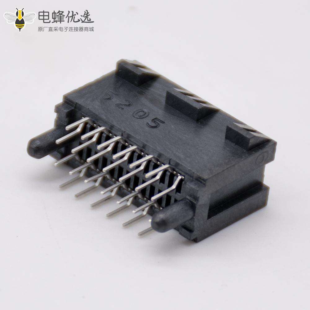 PCIE插槽背板连接器26芯插板式记忆卡槽连接器