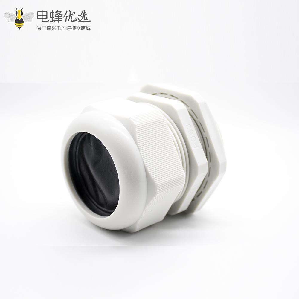 PG型电缆防水接头尼龙塑料德制螺纹PG63电缆固定葛兰头