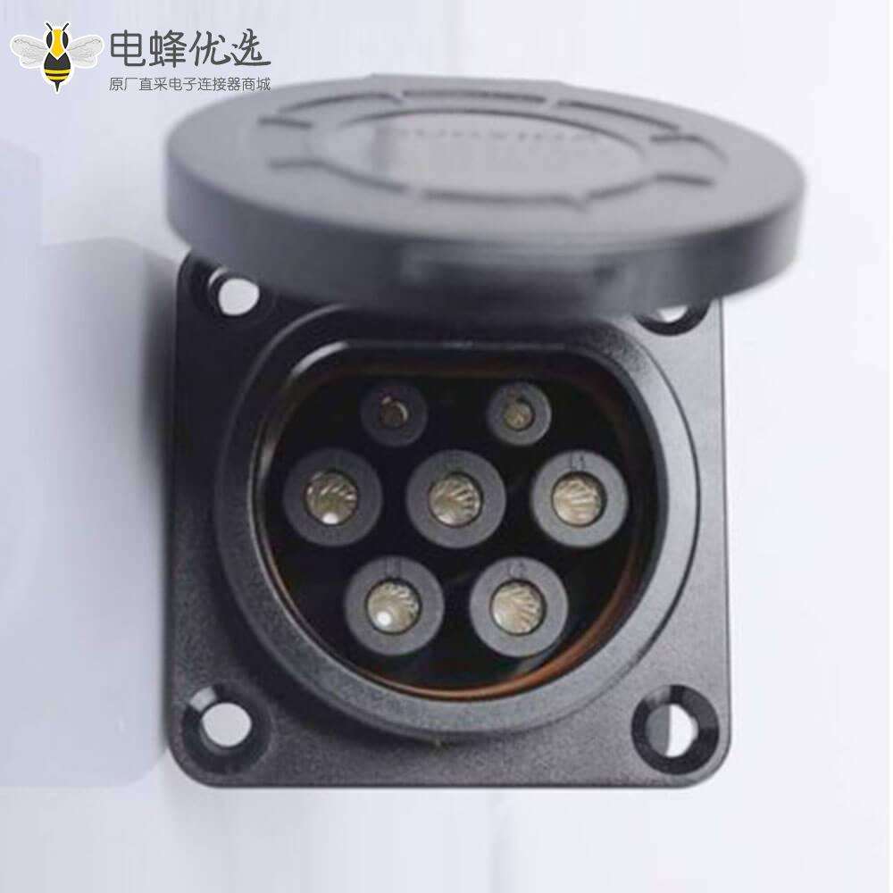 新国标交流充电枪16A/32A GB/T20234 7孔桩端充电插座