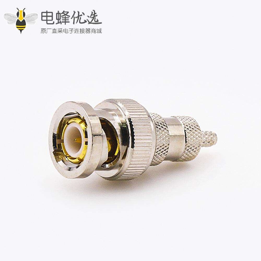 RG58/RG142压接接线的BNC连接器公头直式