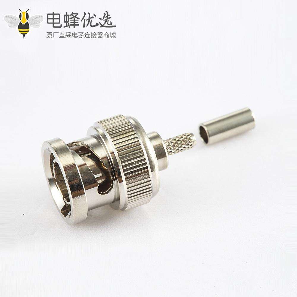 BNC连接器RG179/SYV75-1.5的75&Omega;接线压接