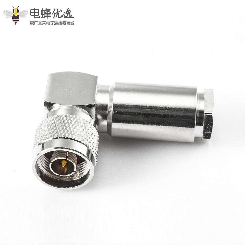 直角N型连接器公螺母锁紧RG8U LMR400