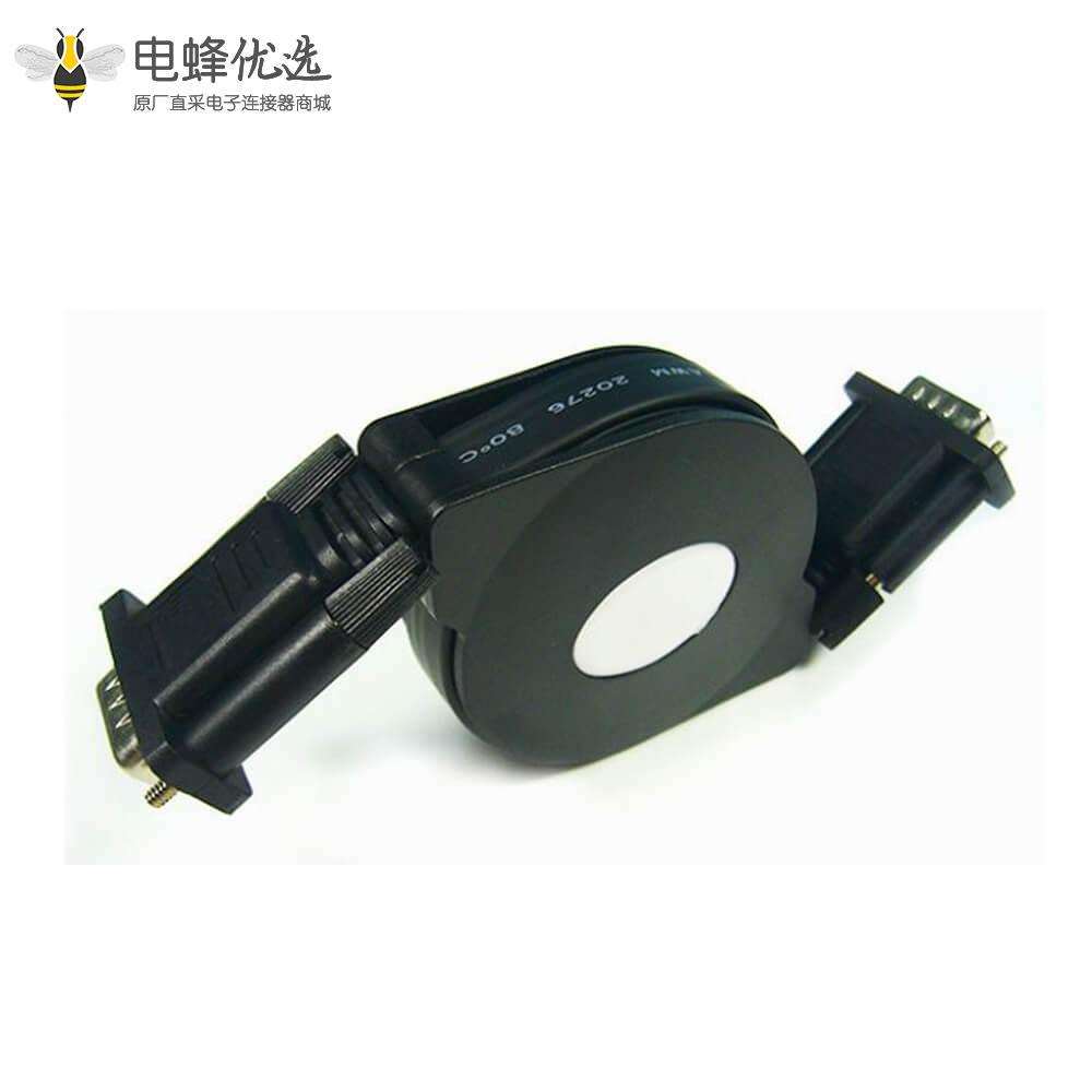 BGA D-Sub连接线15芯公头直式伸缩线双拉轮线