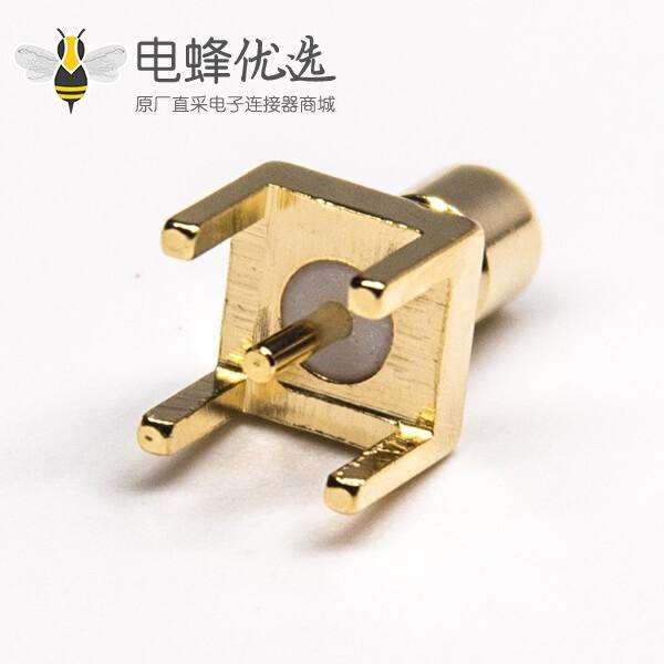 SMB PCB连接器公头插孔式板端接口同轴连接器