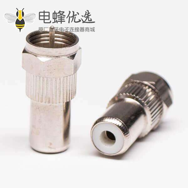 F公转RCA母公转母同轴直式连接器