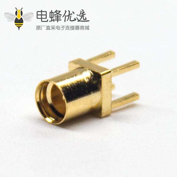 mmcx镀金直式母座插板式接PCB板