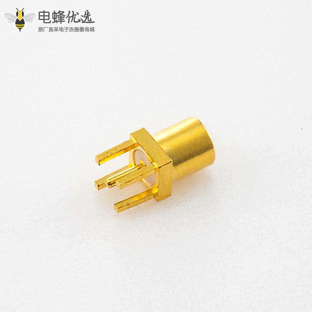 PCB安装MMCX连接器母头直式PCB板焊接插孔