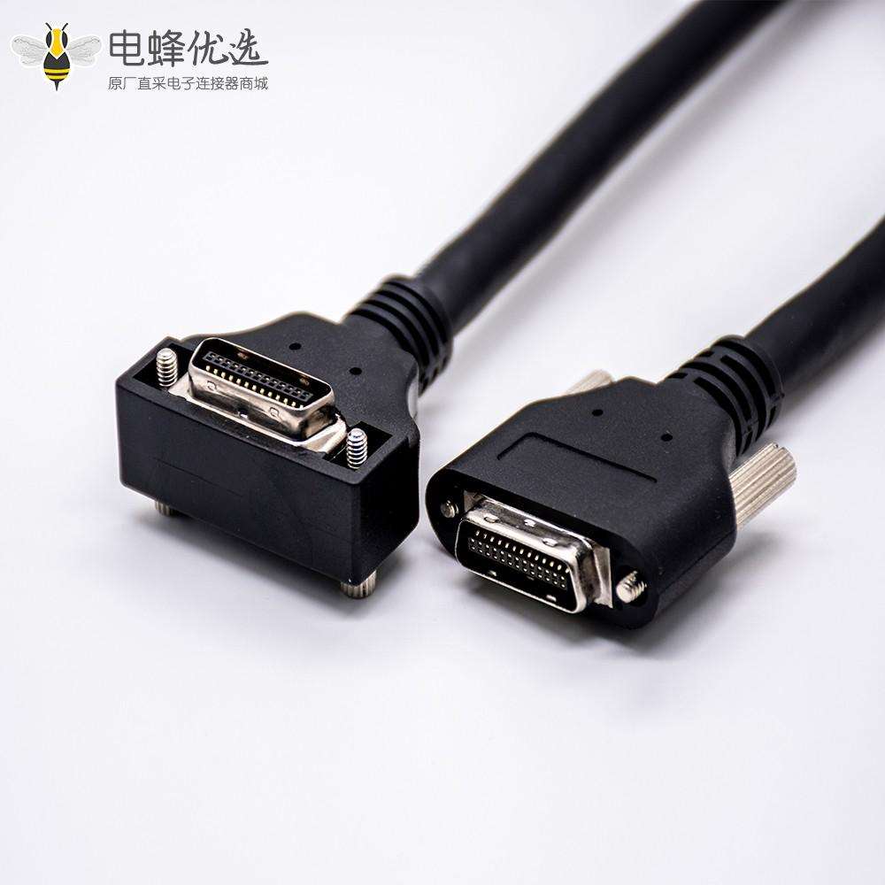 SCSI电缆26针公头转弯式公头注塑电缆1米