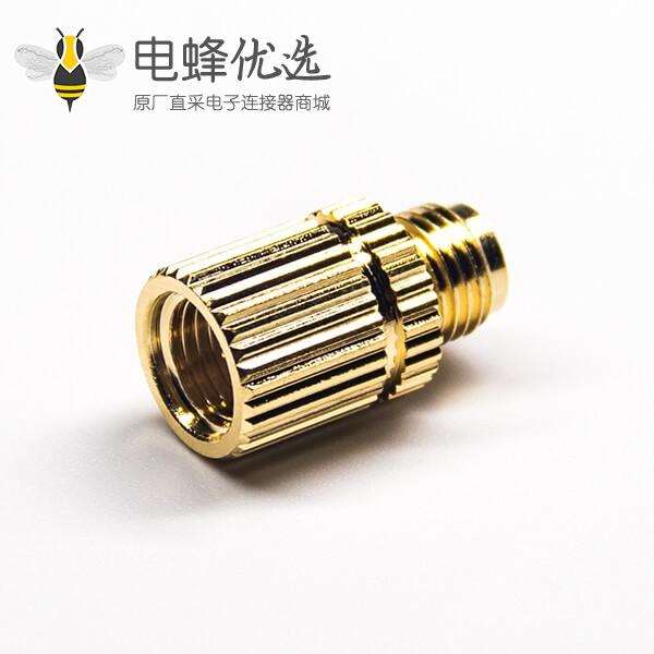 SMA公转反极母直式转接头镀金