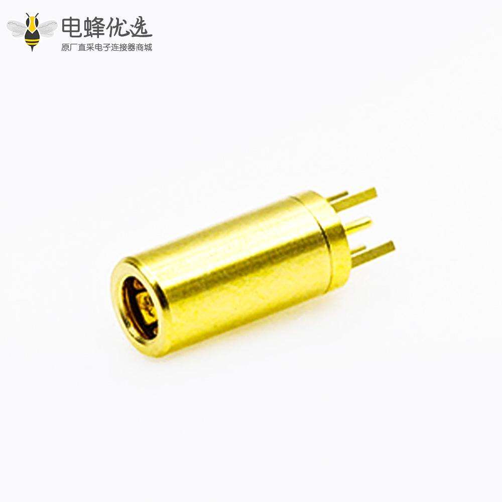 RF连接器SSMB连接器母头直式焊接PCB板安装插孔式