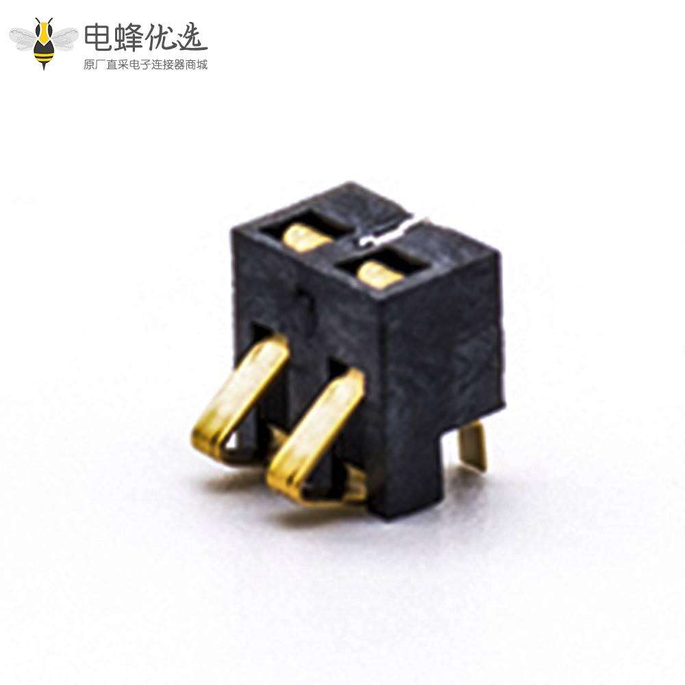 接触弹片电池2芯2.5间距塑高3.5H手机锂电池连接器