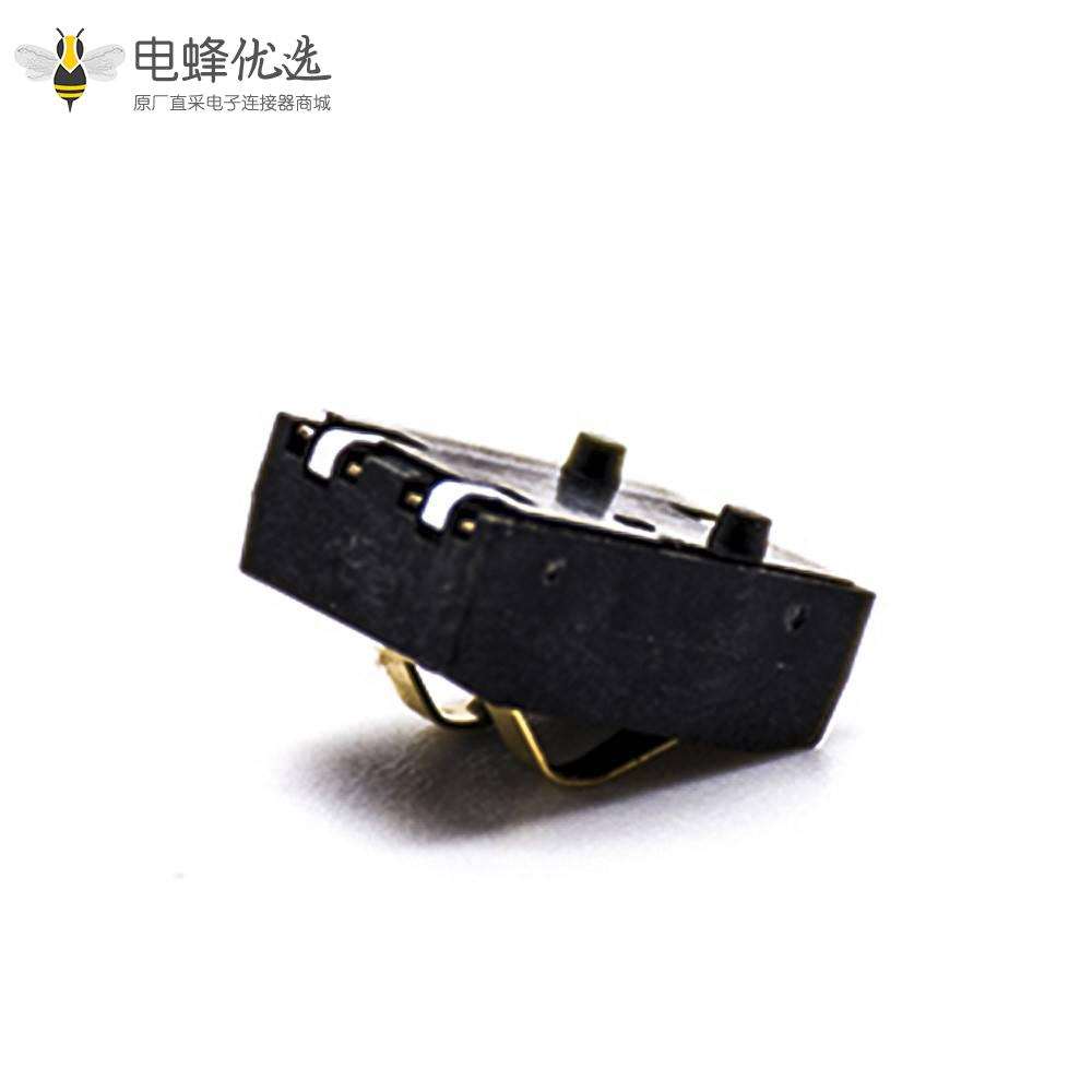 锂电池座充2芯手持移动设备电源接触片镀金4.0间距