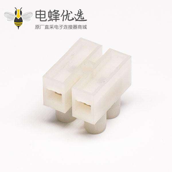 阻燃尼龙接线端子排H型4孔焊线式白色贯通式接线端子