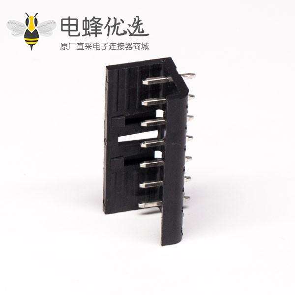 黑色接线端子直式7芯半遮盖是螺钉式端子接线连接器