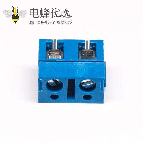 2 芯 快速接线端子直式蓝色16A电流直式插PCB板