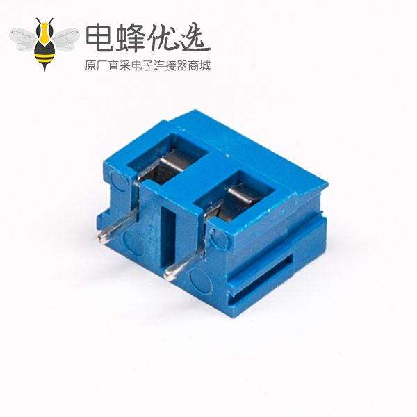 2 芯 快速接线端子直式蓝色16A电流直式插PCB板