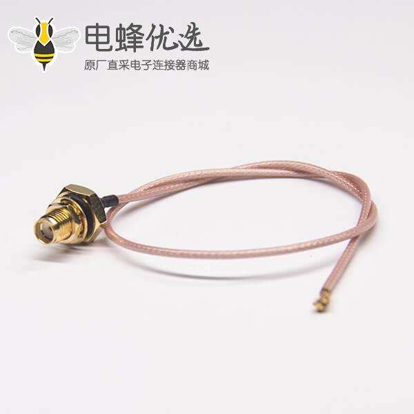 ipex转sma母头直式防水接头穿墙面板安装rf同轴电缆