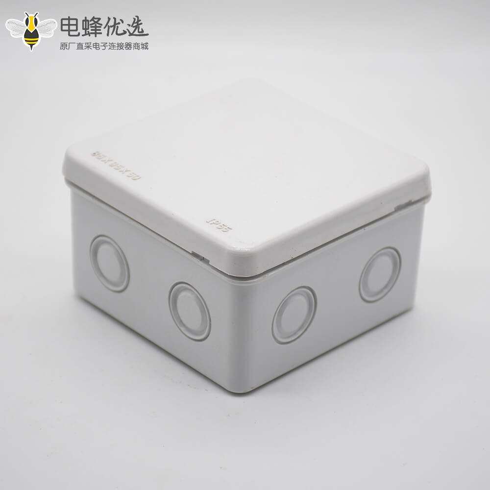 电线防水接线盒ABS塑料IP55螺丝固定85&times;85&times;50防水盒