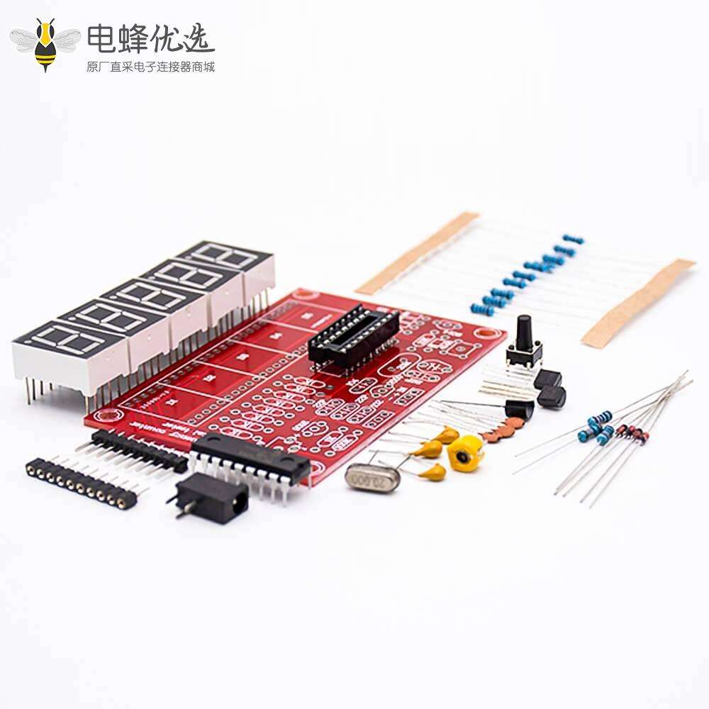 晶振频率计 1Hz-50MHz五位数码管显示DIY套件PCB安装频率测量