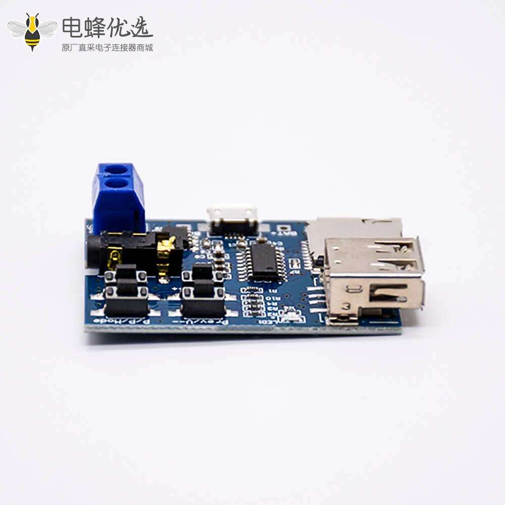 MP3无损解码板带功放板TF卡U盘解码播放器