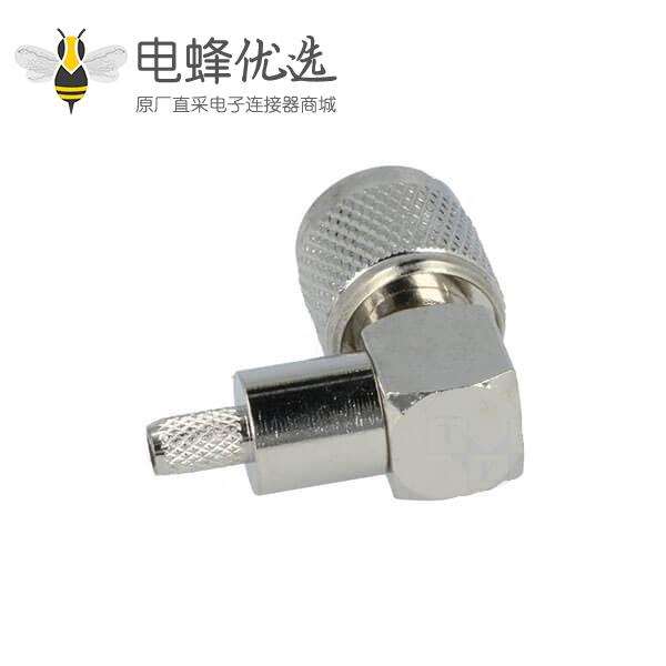 TNC公弯角90&deg;压接接线RG58