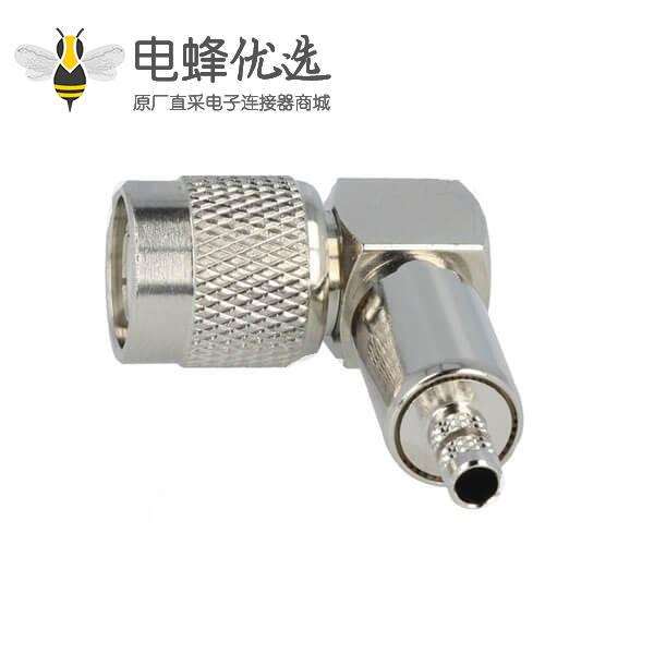 TNC公头弯曲90&deg;50&Omega;压接接线