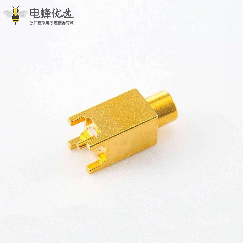 MCXPCB接头焊接母直式插孔铜镀金50&Omega;