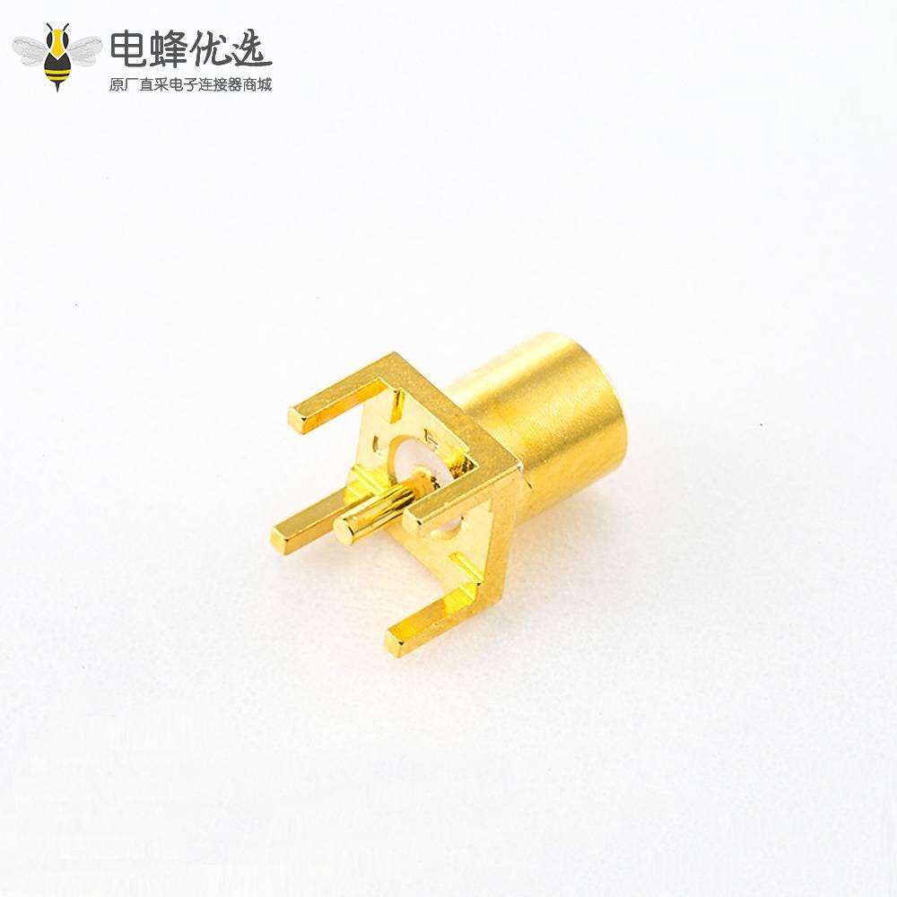 MCX接头焊接母直式插孔铜镀金50&Omega;