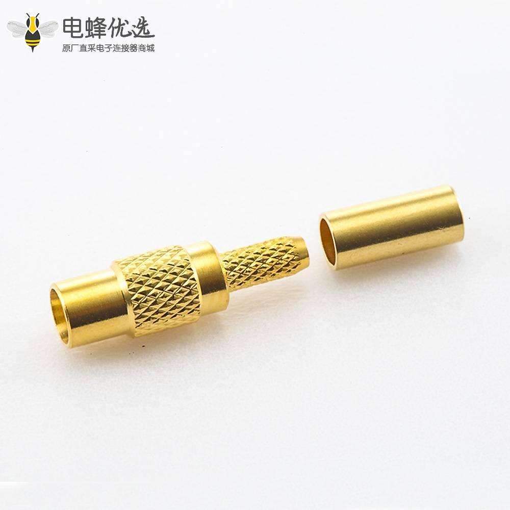 copy of MCX插头连接器焊接母头直式插孔铜镀金50&Omega;
