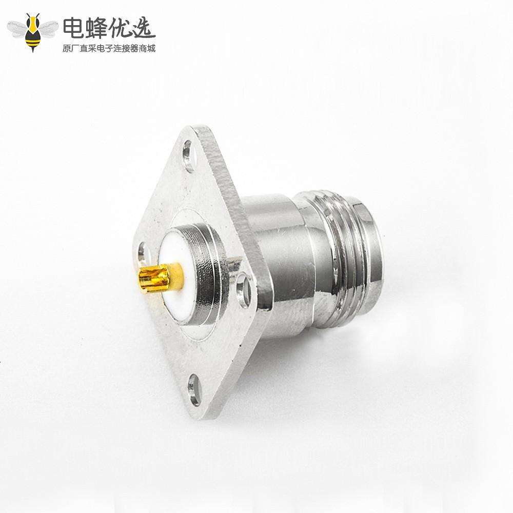 法兰安装N型连接器 直型4孔法兰焊接