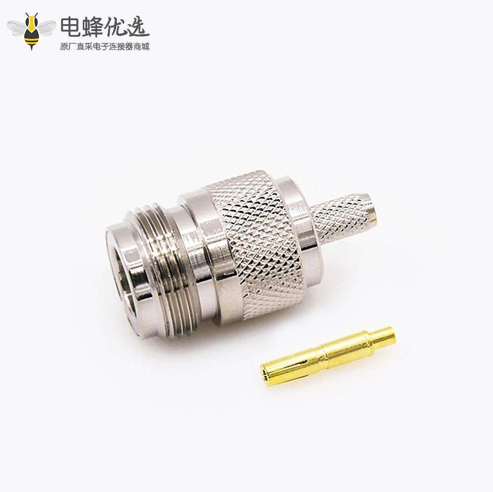 N型连接器母头压接RG58 RG142